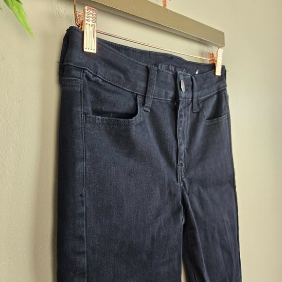AE 4 Jegging Black Mid Rise Skinny Next Level Stretch Jeans American Eagle - Picture 4 of 12